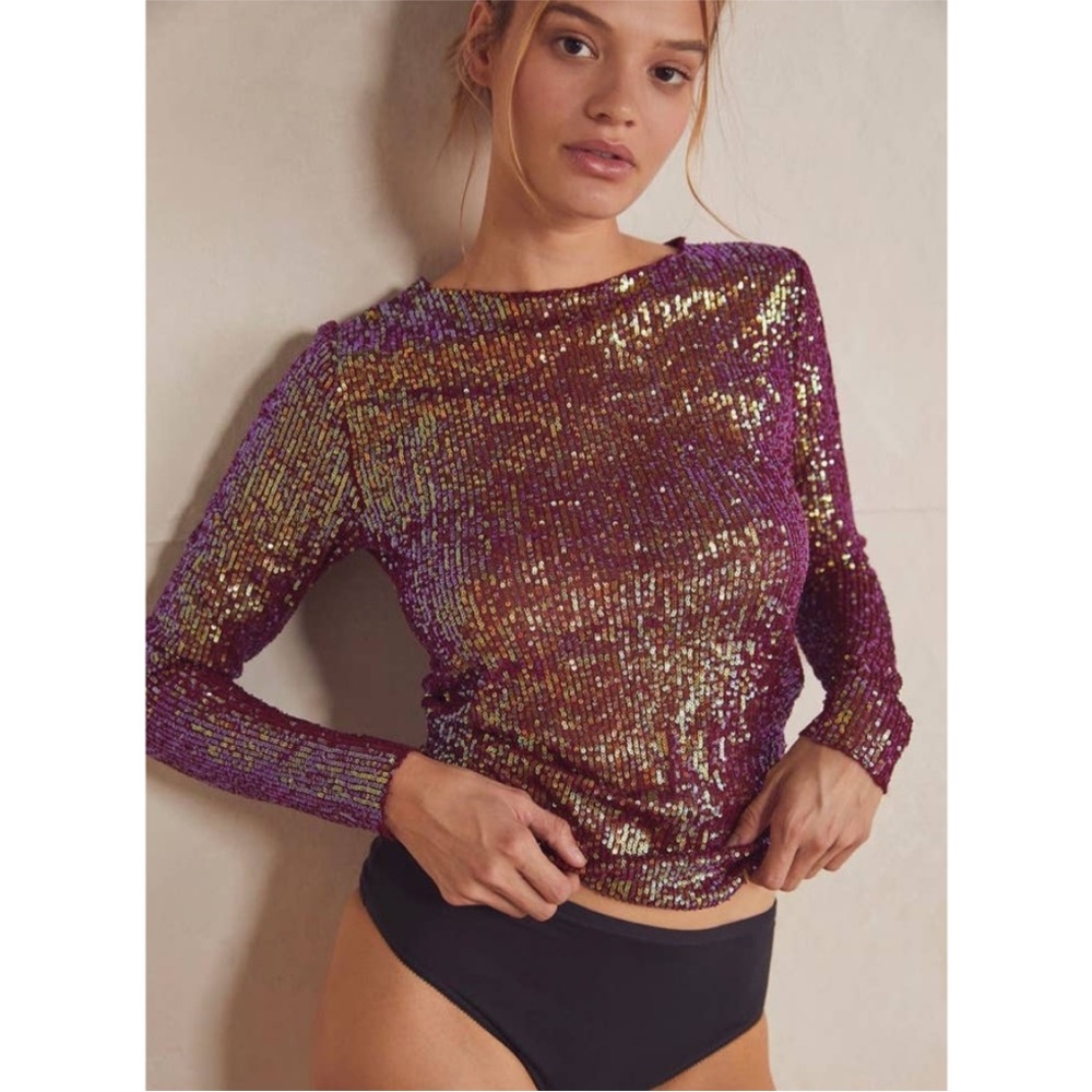 Free People Gold Rush Top